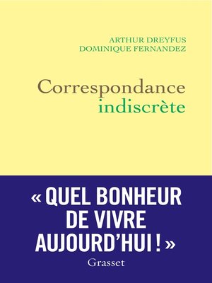 cover image of Correspondance indiscrète